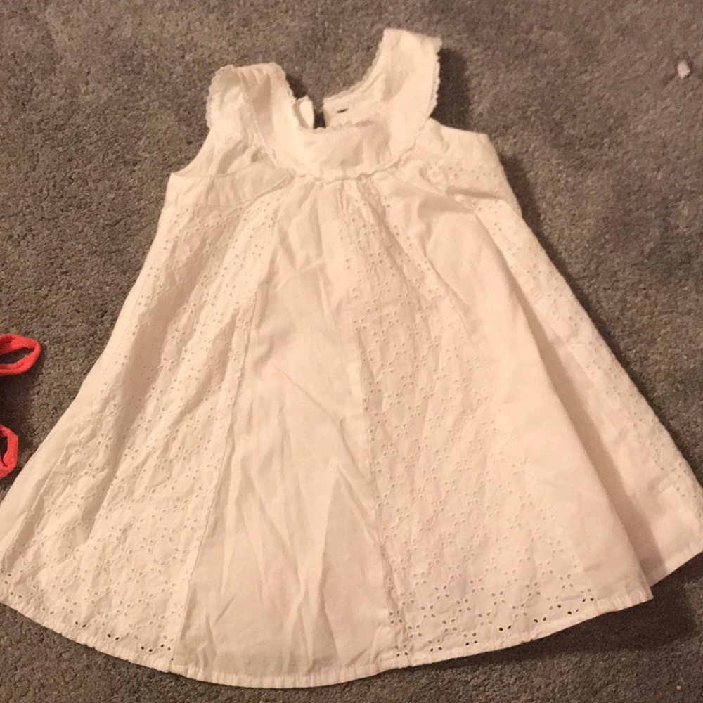 White toddler dress